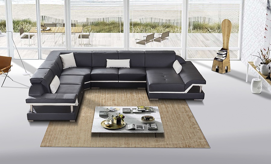 Nexus - U1 - Leather Sofa Lounge Set